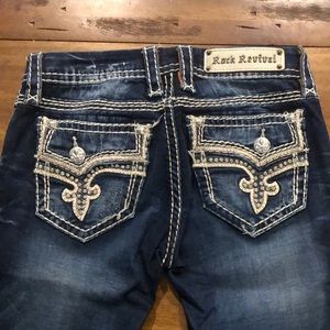 Rock Revival- dark wash, skinny, size 26